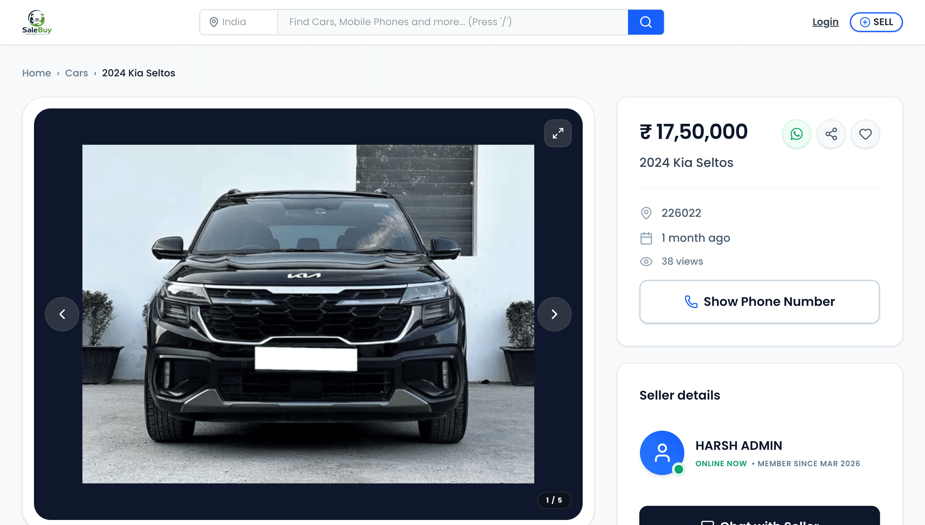 Product Details & Chat β SaleBuy